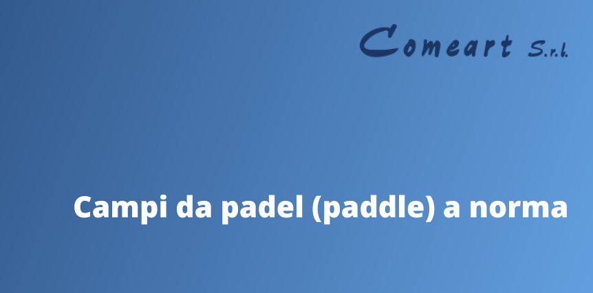 Banner Campi da padel paddle a norma
