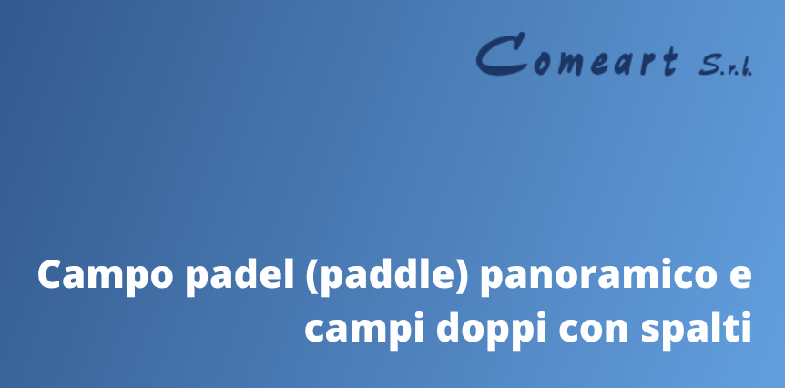 Banner campo padel (paddle) panoramico